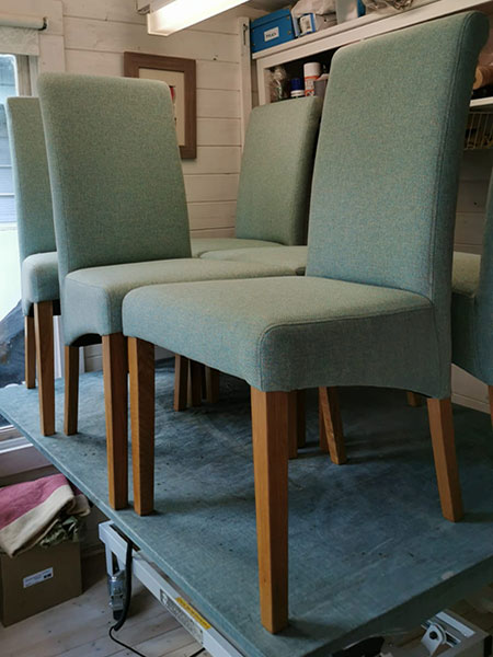 reupholstered chair by Finnook Upholstery Services