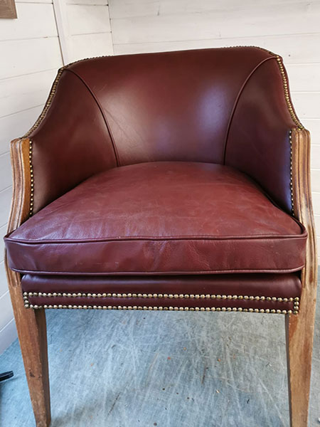 reupholstered chair by Finnook Upholstery Services